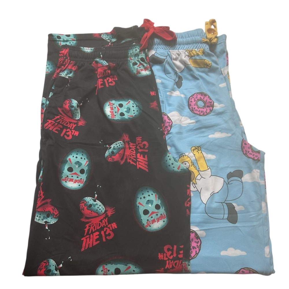 Pajamas Set Simpsons and Friday The 13th